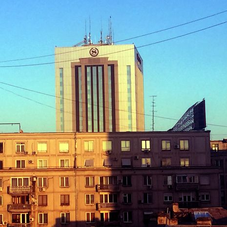 Vista desde los 2 apartamentos adyacentes Bucarest Amzei